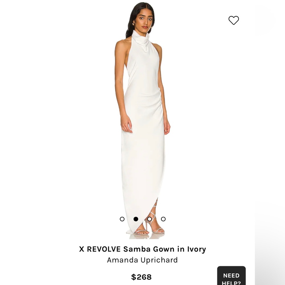 Amanda Uprichard, Revolve Samba gown in Ivory